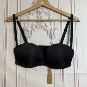 Skims Ultimate Collection Push Up Strapless Bra Onyx Black Size 34D NWT $60